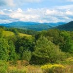 Vista of the Catskills from a scenic lookout near Andes, New York